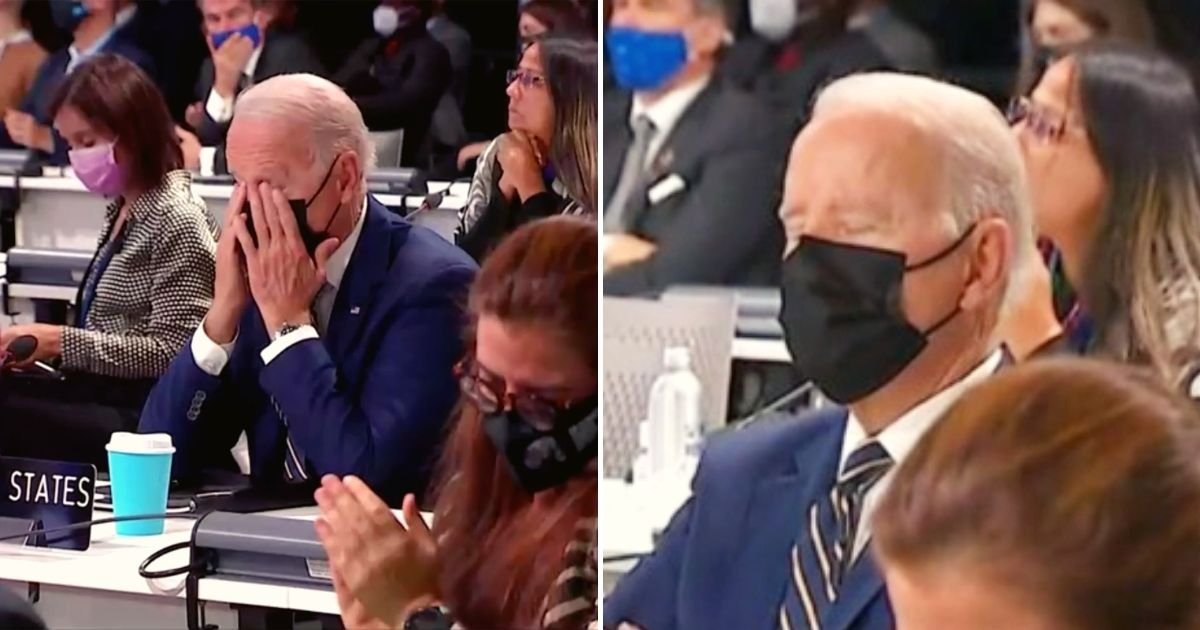 President Biden Appears To Fall Asleep While Listening To Speakers At