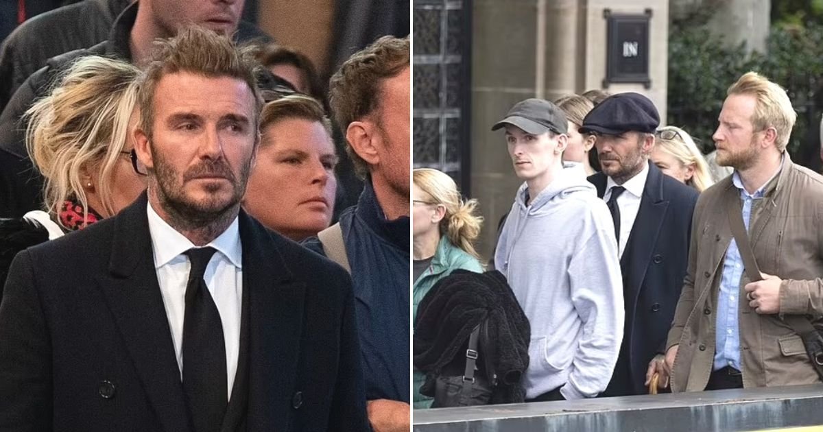 Football Star David Beckham Waits In Line For Hours To Pay His