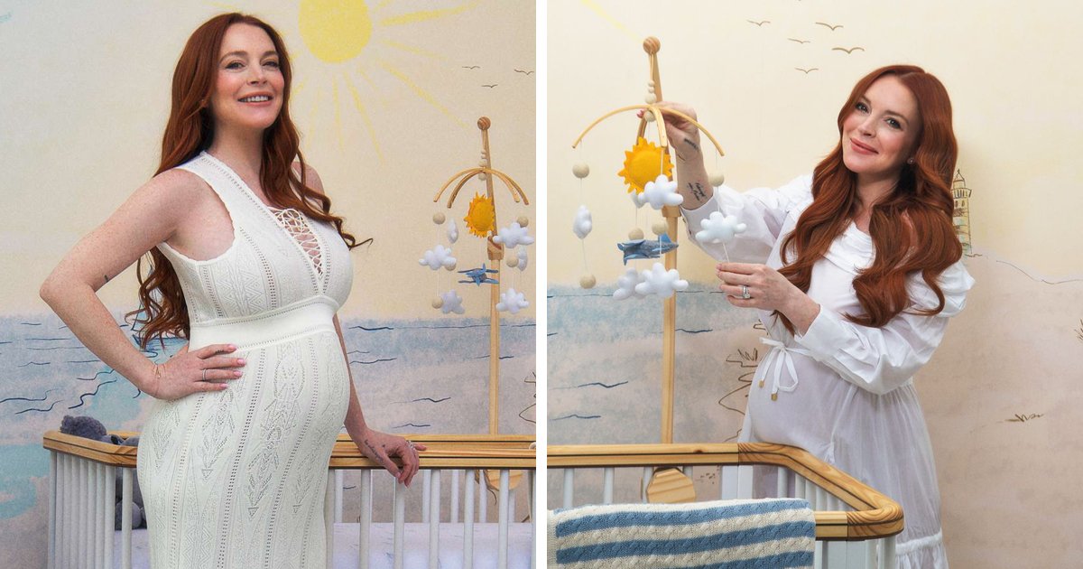 Exclusive Lindsay Lohan Displays Her Pregnancy Glow While Showing Off