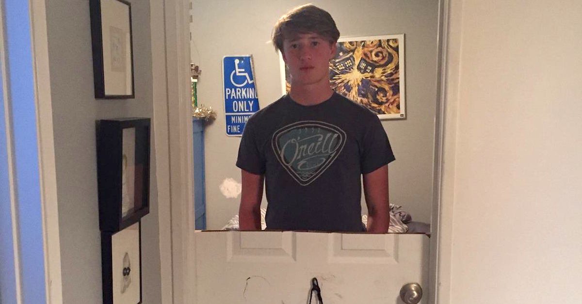 doorteen2.jpg?resize=1200,630 - Father Punished Disrespectful Teen Who Slammed The Door On Him By Cutting The Door In Half