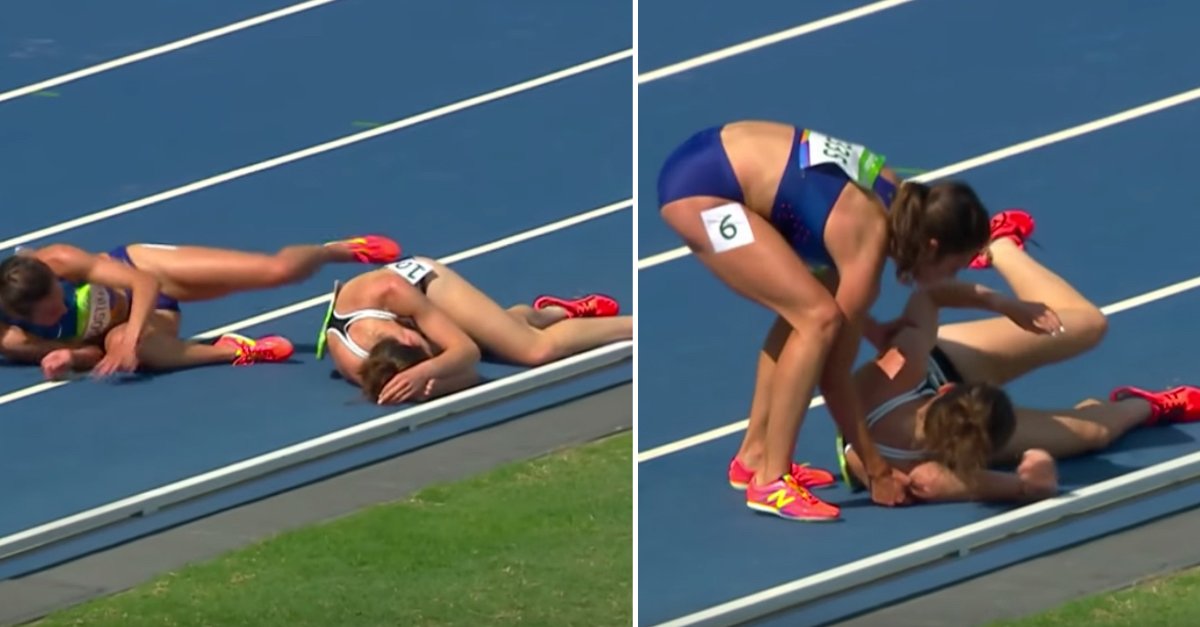 Hp runners new1.jpg?resize=1200,630 - Olympic Athlete Helped Fellow Runner After She Fell To The Ground During A Race