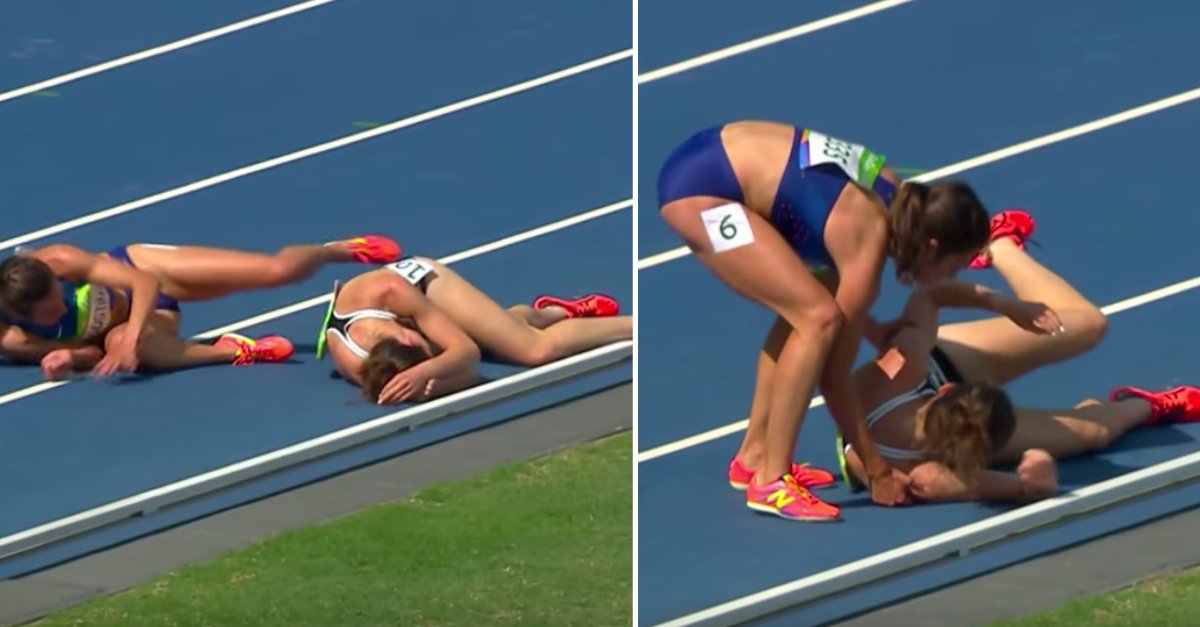 Hp runners new1.jpg?resize=412,275 - Olympic Athlete Helped Fellow Runner After She Fell To The Ground During A Race