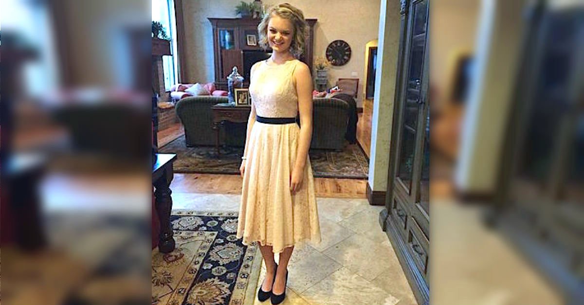 MAIN This girl was told her dress was too revealing for high school dance copy.jpg?resize=412,232 - School Humiliated Teen Girl For Wearing Lace Dress To A High School Dance