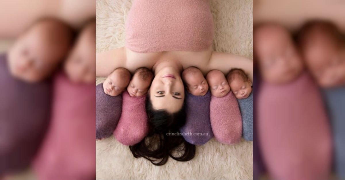 Untitled3.jpg?resize=412,232 - Mother Lined Up Tiny Quintuplets For A 1-In-60-Million Chance Photo