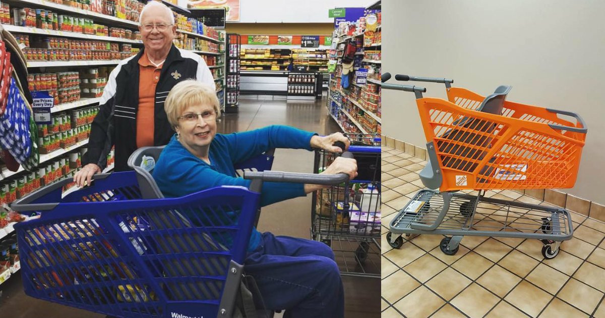 carolines cart for seniors.jpg?resize=1200,630 - Frustrated Mom Invented Shopping Cart That Helps Seniors And Children With Special Needs