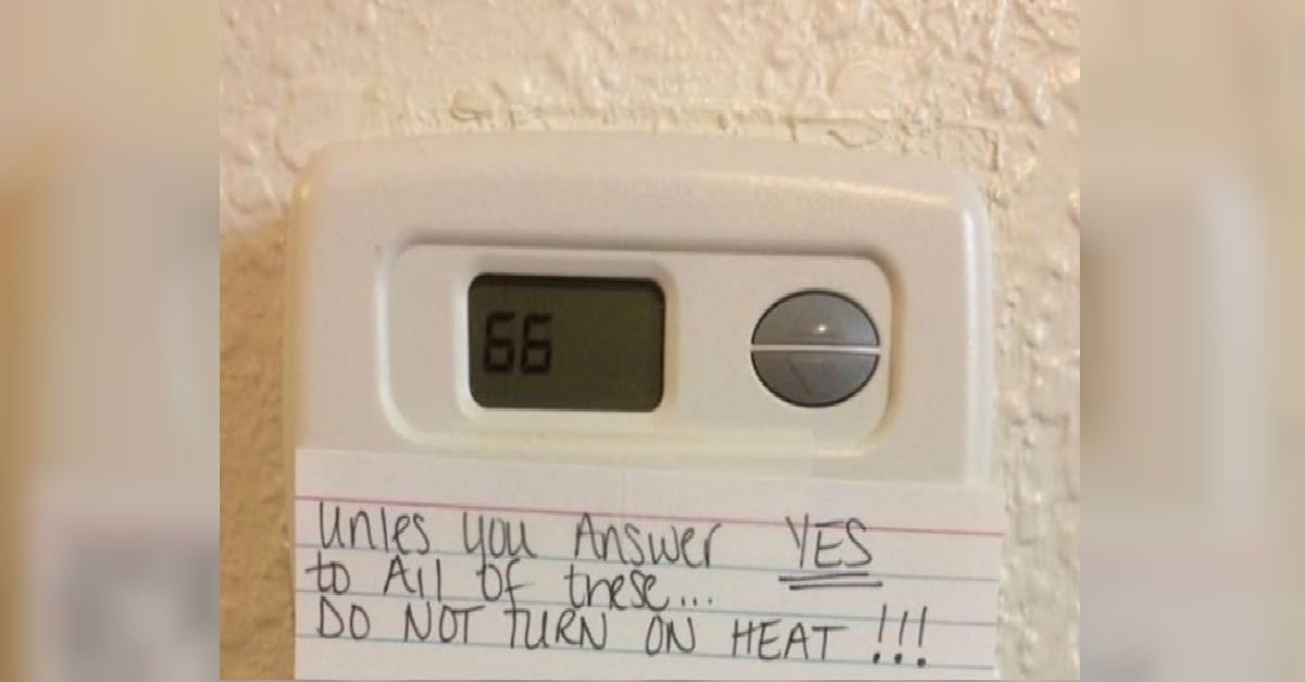 featured image.jpg?resize=412,275 - Clever Mom Tired Of High Bills Left A Message For Her Kids Who Kept Increasing The Heat In The Home