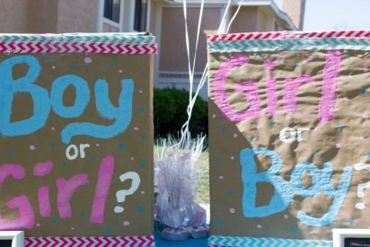 gender reveal 412x275.jpg?resize=412,275 - Parents Revealed Gender Of Their Twins During Gender Reveal Party