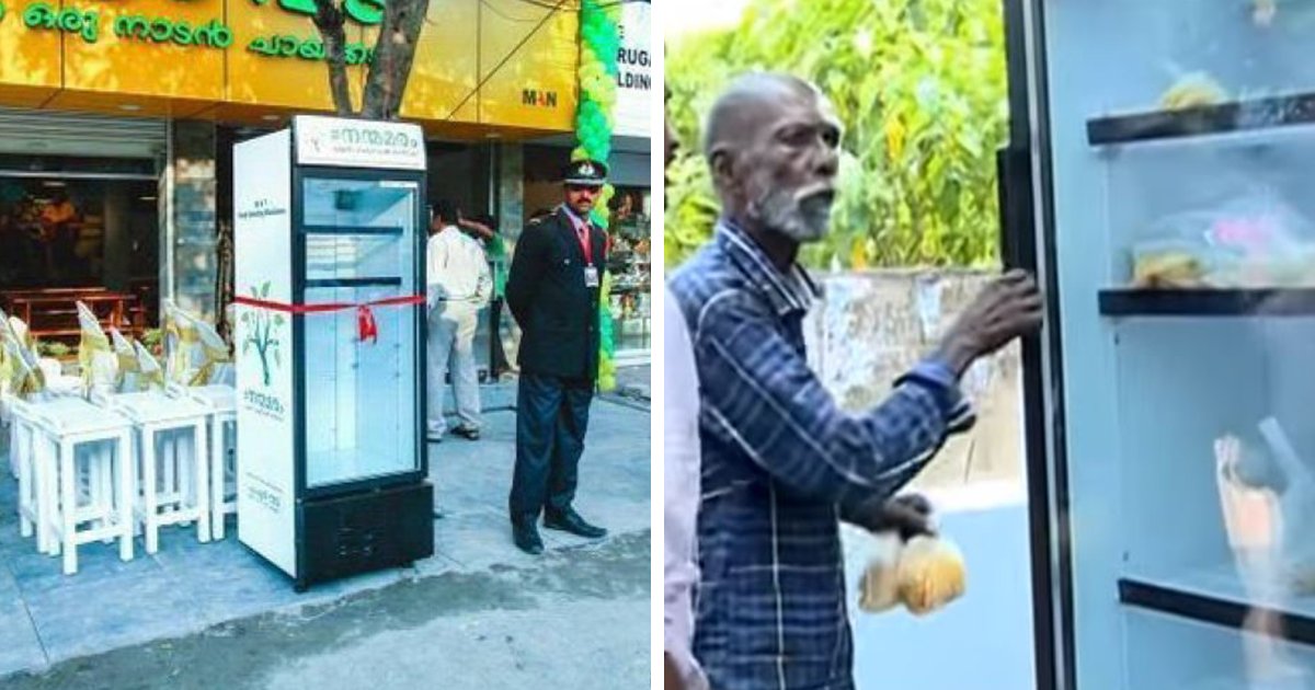 public street fridge for homeless india fb.png?resize=412,275 - Restaurant Installed A Fridge Out In The Street So Homeless People Can Have Something To Eat