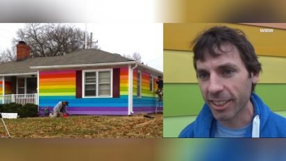 rainbow house against hatred 412x232.jpg?resize=412,232 - LGBT Supporter Painted His House In Rainbow Colors To Get Revenge At Nearby Church