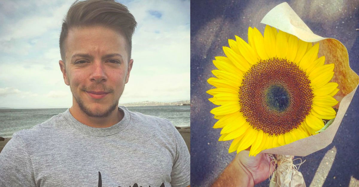 sunflowerA.jpg?resize=412,232 - Woman Left In Tears After Stranger Gave Her A Sunflower Days After Her Fiance Passed Away
