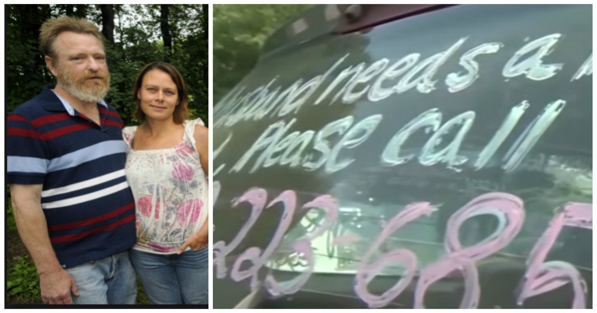 car message kidney donor.jpg?resize=1200,630 - No One Thought This Would Work.. But Wife's Message On A Car Makes The Unthinkable Happen