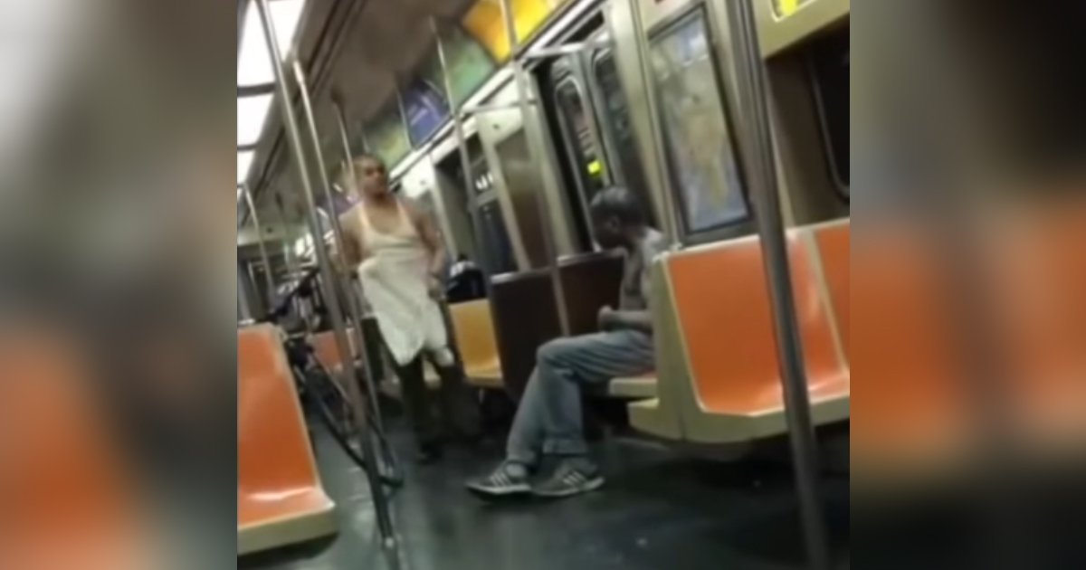 stranger gives shirt to homeless.jpg?resize=1200,630 - Good Samaritan Took His Shirt Off On The Subway And Gave It To A Stranger
