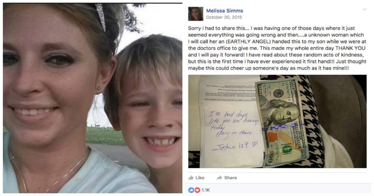 stranger helps broke mom.jpg?resize=1200,630 - Fellow Patient Gives Broke Mom $100 At The Doctor's Office, Now She's Asking For Help To Find Her!