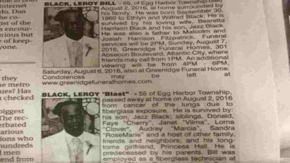 two obituaries leroy blast bill 412x232.jpg?resize=412,232 - Man Had Two Obituaries Written For Him After He Passed Away