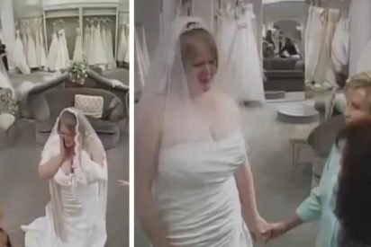 bride wedding dress bullies 412x275.jpg?resize=412,275 - A Mother Insulted Daughter Trying Out Wedding Dresses, Strangers Decided To Step In