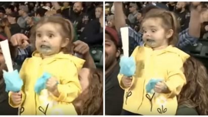 first sugar rush cover 412x232.jpg?resize=412,232 - 3-Year-Old Stole The Show As She Enthusiastically Enjoyed Her First Ever Cotton Candy