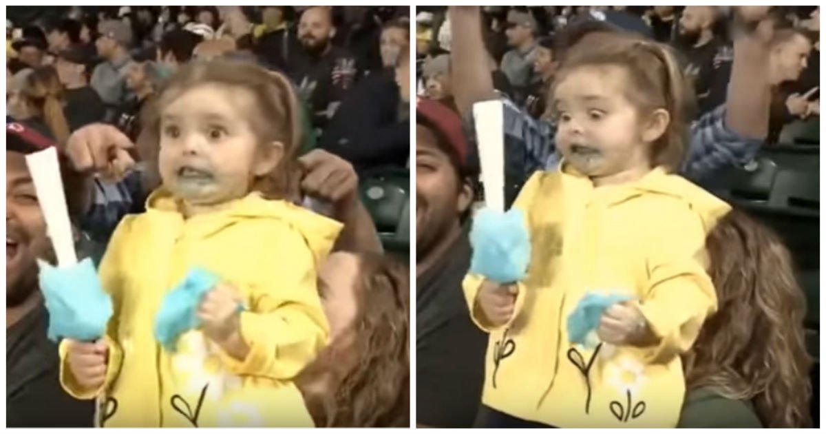 first sugar rush cover.jpg?resize=1200,630 - 3-Year-Old Stole The Show As She Enthusiastically Enjoyed Her First Ever Cotton Candy