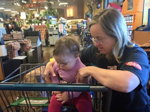 At Supermarket, Mother Of Daughter With Down Syndrome Is Comforted By Cashier kind cashier with down syndrome 3 300x225 - At Supermarket, Mother Of Daughter With Down Syndrome Is Comforted By Cashier