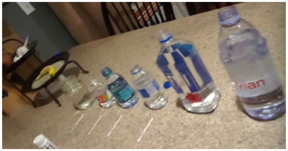 water bottles experiment