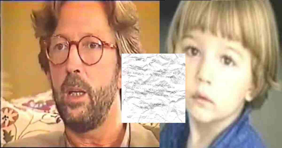 conor clapton tears in heaven.jpg?fit=1024%2C538&ssl=1&strip=all - Famous Father Fought Back Tears At Son's Funeral, Someone Handed Him A Letter That Changed His Life