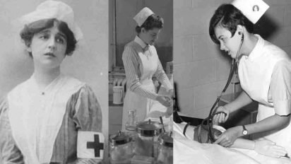 history nurses uniform 412x232.jpg?resize=412,232 - The History Of Nurse Uniforms From 1800s To The Modern World