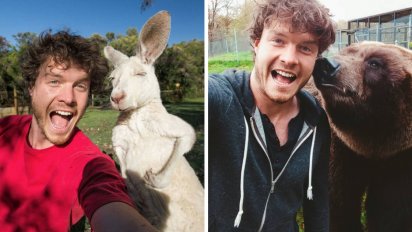sans titre 2 3 412x232.png?resize=412,232 - Cet homme est devenu expert en … selfies avec des animaux !