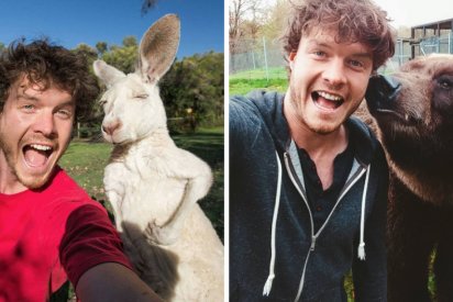 sans titre 2 3 412x275.png?resize=412,275 - Cet homme est devenu expert en … selfies avec des animaux !