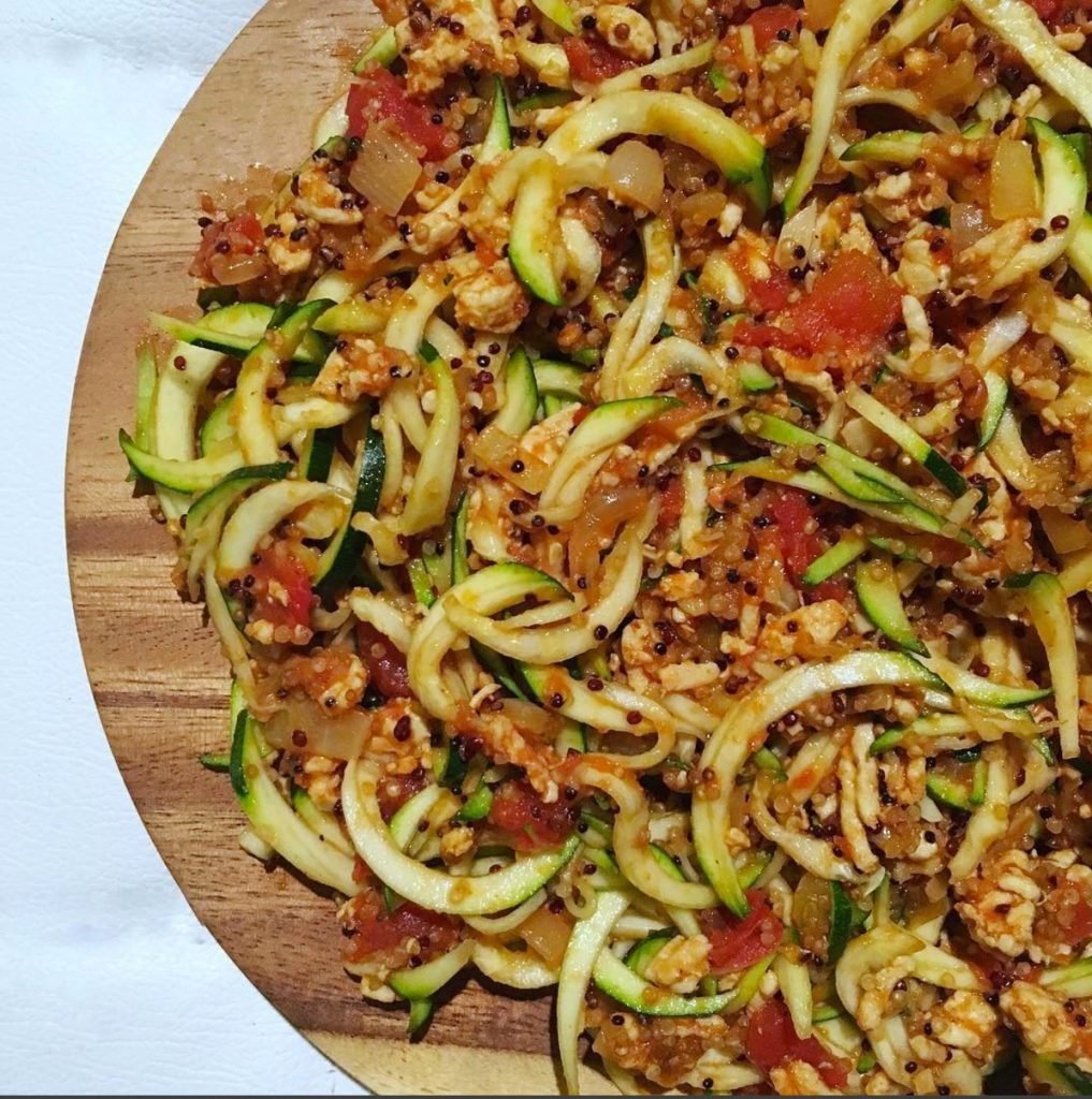 Quinoa, nouilles et dinde / Via Arielle Calderon sur Instagram