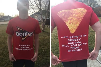 doritos 412x275.jpg?resize=412,275 - Teen Came Up With Extra Cheesy Prom Proposal Using His Date's Favorite Snack To Pop The Question