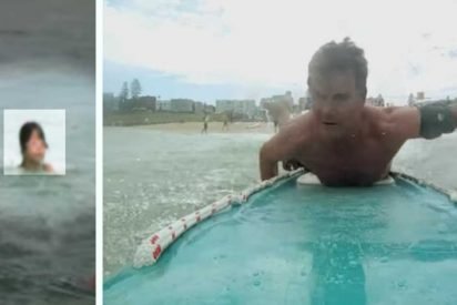 hero lifeguard saves girl r 412x275.jpg?resize=412,275 - A Young Girl Screams As The Current Pulls Her Into The Sea So He Immediately Jumps In The Water And Starts To Paddle