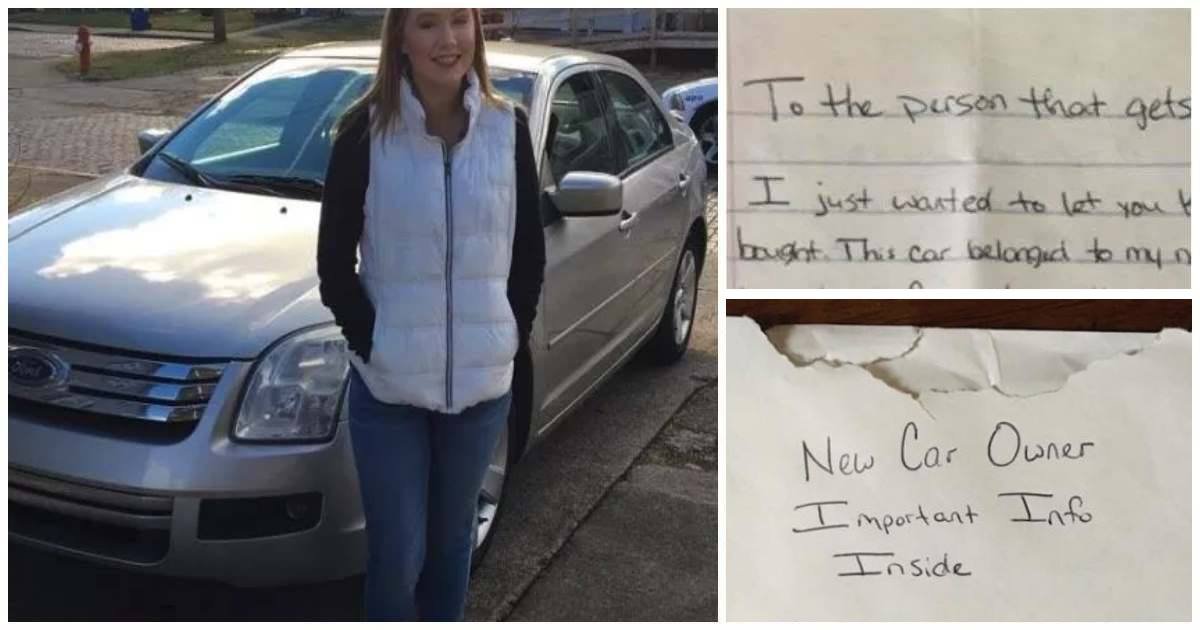 secret envelope about car 4.jpg?resize=1200,630 - Dad Finds Hidden Envelope In Daughter's Car, Bursts Into Tears When He Reads Letter Inside