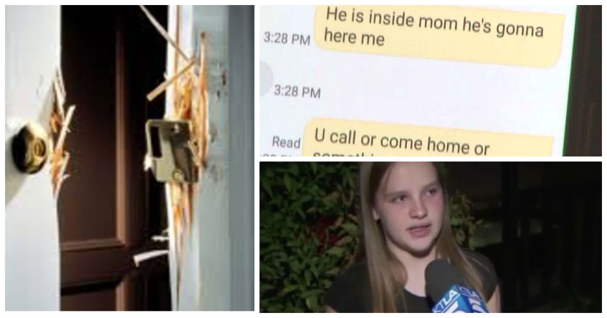 intruder horrifying text cover.jpg?resize=412,232 - 14-Year-Old Girl Heard Burglar Banging The Front Door, She Immediately Hid Her 4-Year-Old Niece Before Springing Into Action