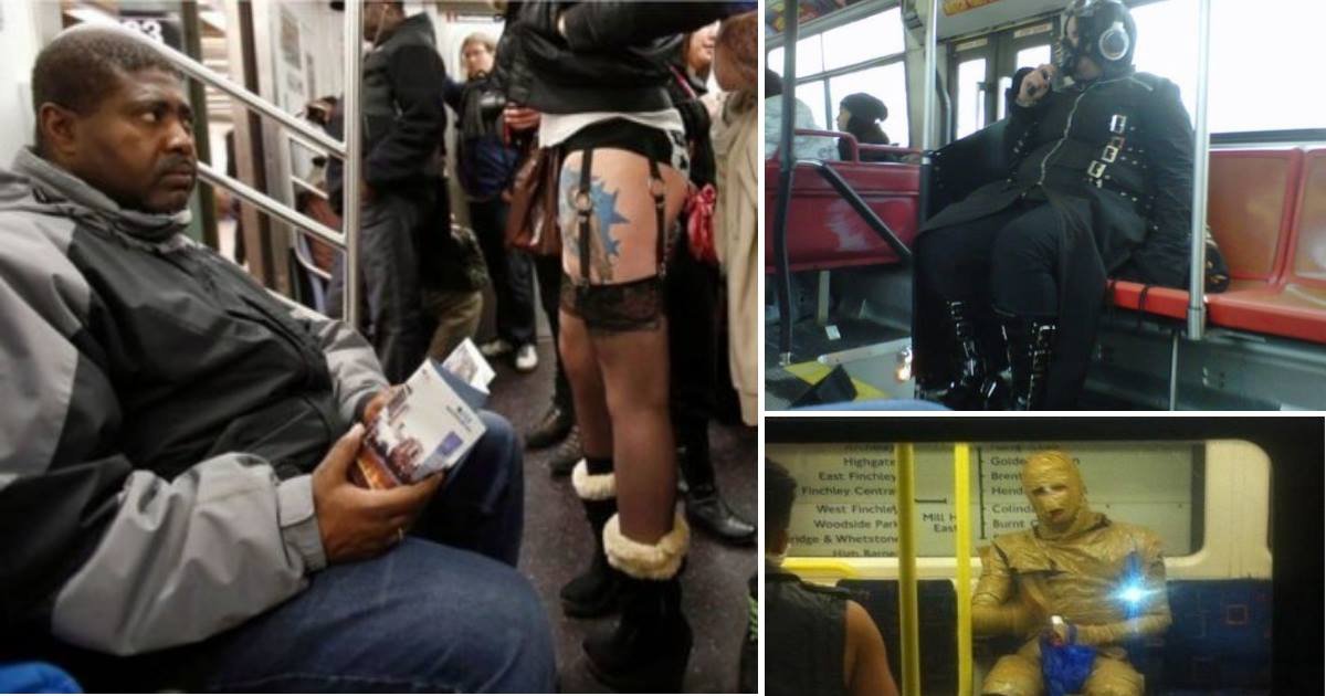 bizarretransport.jpg?resize=1200,630 - 18 Photos Of The Most Unusual People On Public Transport