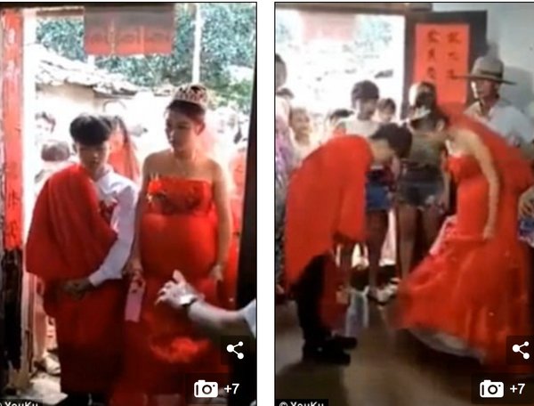 中国の13歳の夫婦