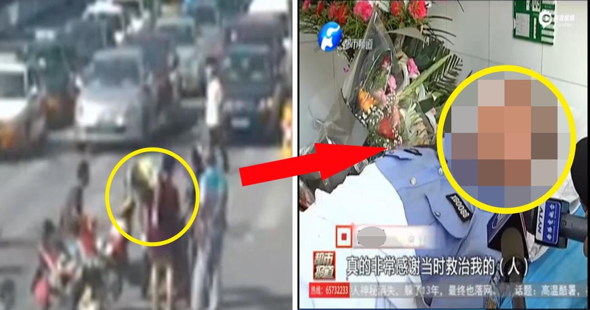 article 4 th22.jpg?resize=412,275 - 뜨거운 더위에 도로에서 의식 잃은 교통 경찰, 시민들이 구했다 (영상)