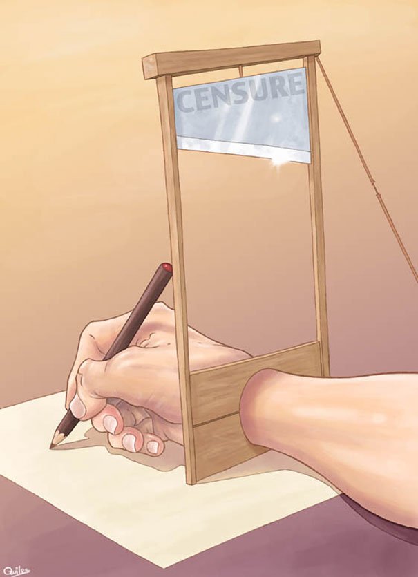 현대 사회의 '어두운 면'을 소름끼치게 표현한 일러스트 23장 controversial illustrations luis quiles gunsmithcat 9 - 현대 사회의 '어두운 면'을 소름끼치게 표현한 일러스트 23장