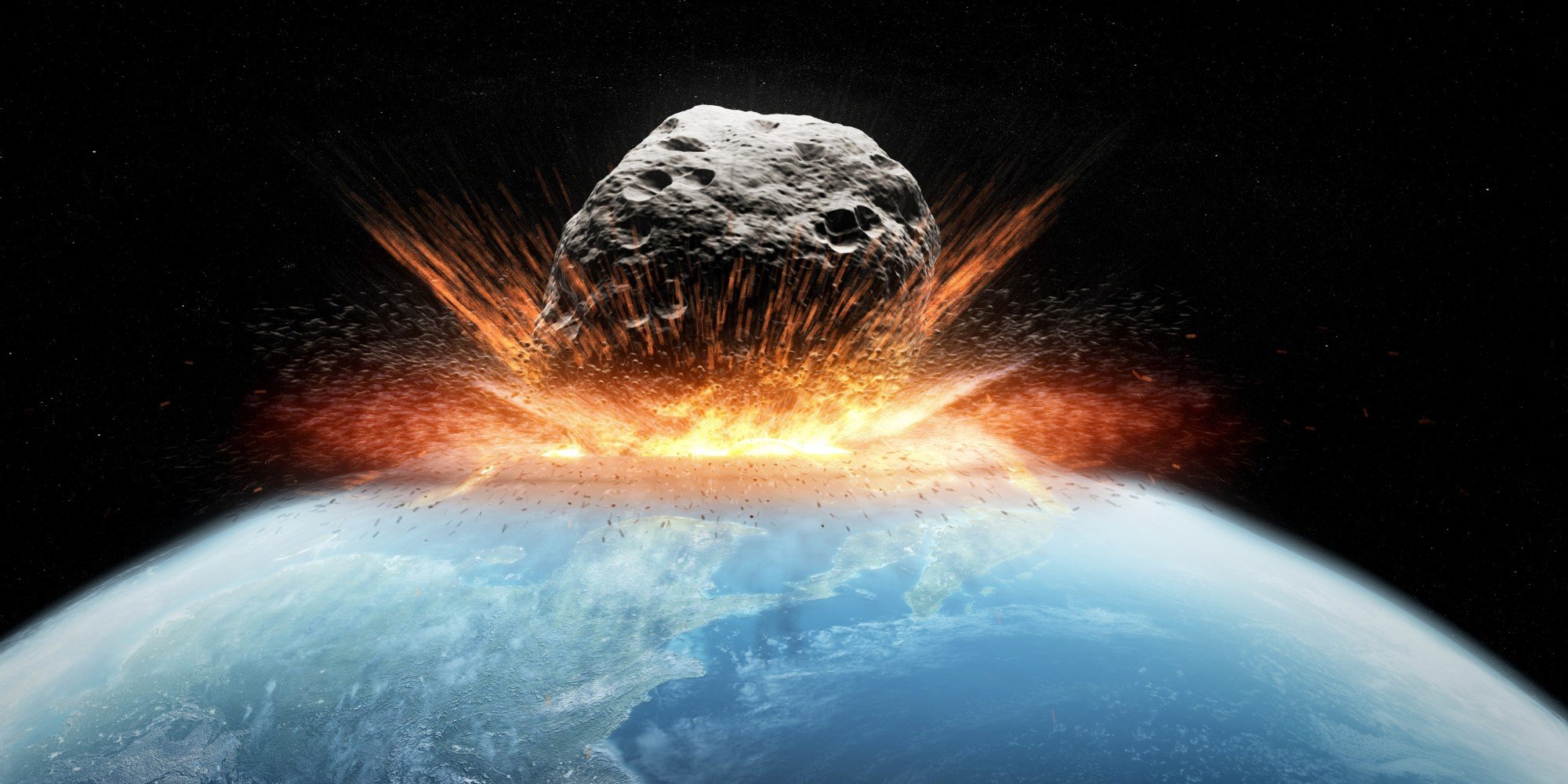 Asteroid impact, artwork