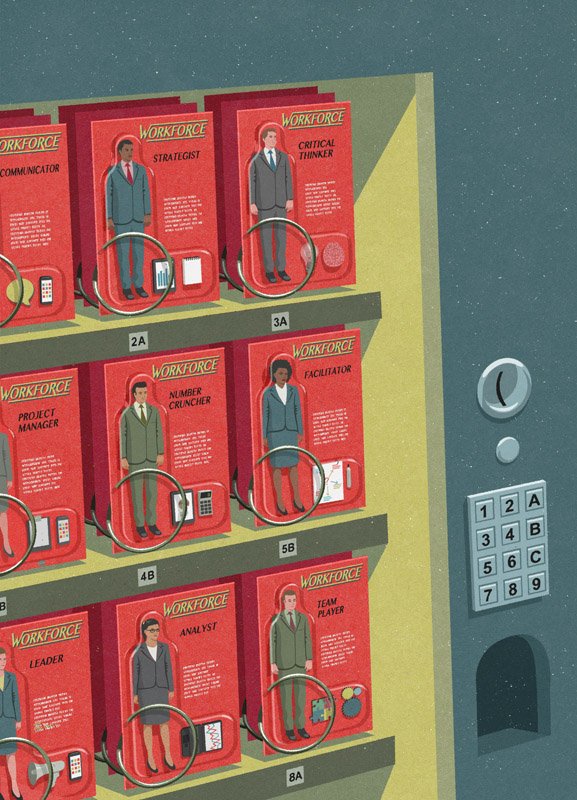 현대 사회의 '어두운 면'을 소름끼치게 표현한 일러스트 23장 vendpeople - 현대 사회의 '어두운 면'을 소름끼치게 표현한 일러스트 23장