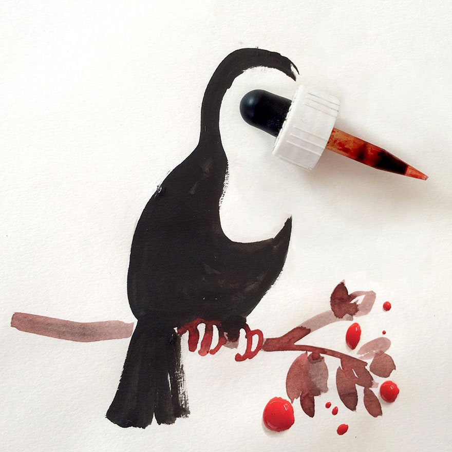 "생활의 발견"...일상 속 사물을 활용한 기발한 일러스트 작품 (사진 23장) everyday object creative illustrations christoph nieman 1 57580a650d30b 880 - "생활의 발견"...일상 속 사물을 활용한 기발한 일러스트 작품 (사진 23장)
