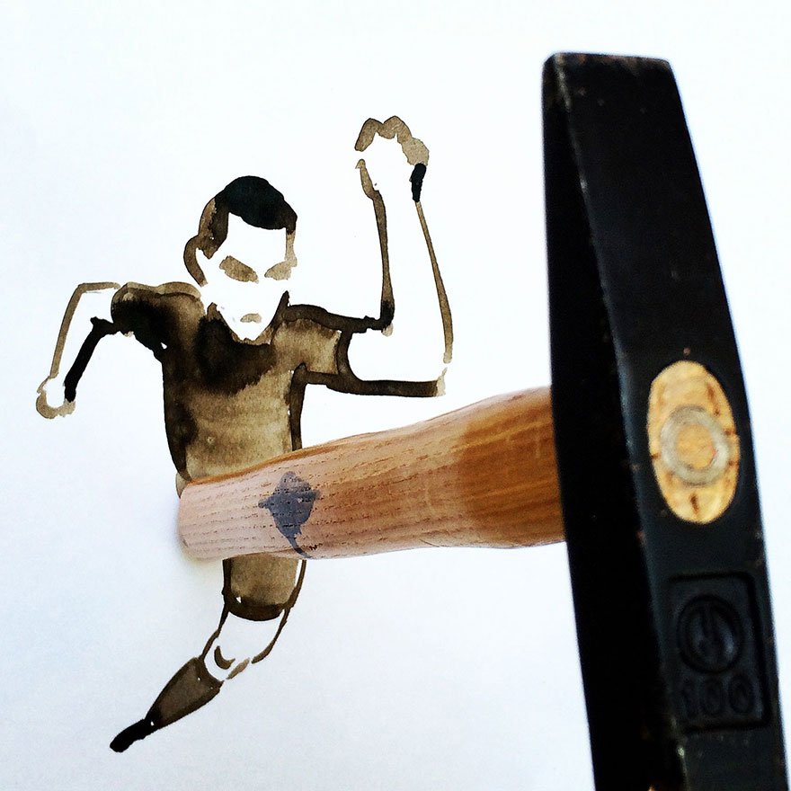 "생활의 발견"...일상 속 사물을 활용한 기발한 일러스트 작품 (사진 23장) everyday object creative illustrations christoph nieman 3 57580a6ad8042 880 - "생활의 발견"...일상 속 사물을 활용한 기발한 일러스트 작품 (사진 23장)