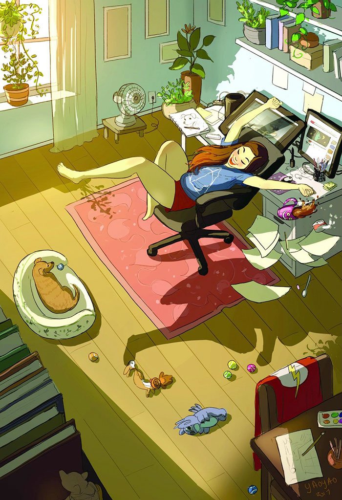 happiness-living-alone-illustrations-yaoyao-ma-van-as-120-5991aa6c1bb85__700