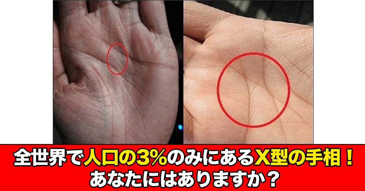 88 88.jpg?resize=412,275 - 全世界で人口の3%のみにあるX型の手相！あなたにはありますか？