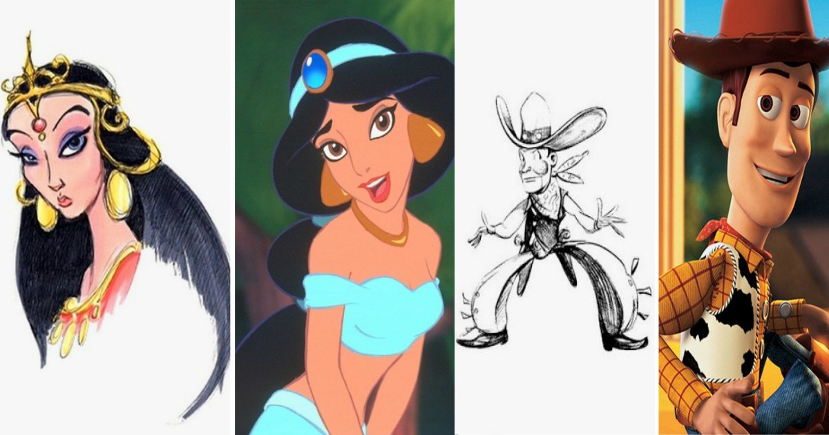 antes.jpg?resize=412,275 - Confira como eram os primeiros esboços de alguns personagens da Disney