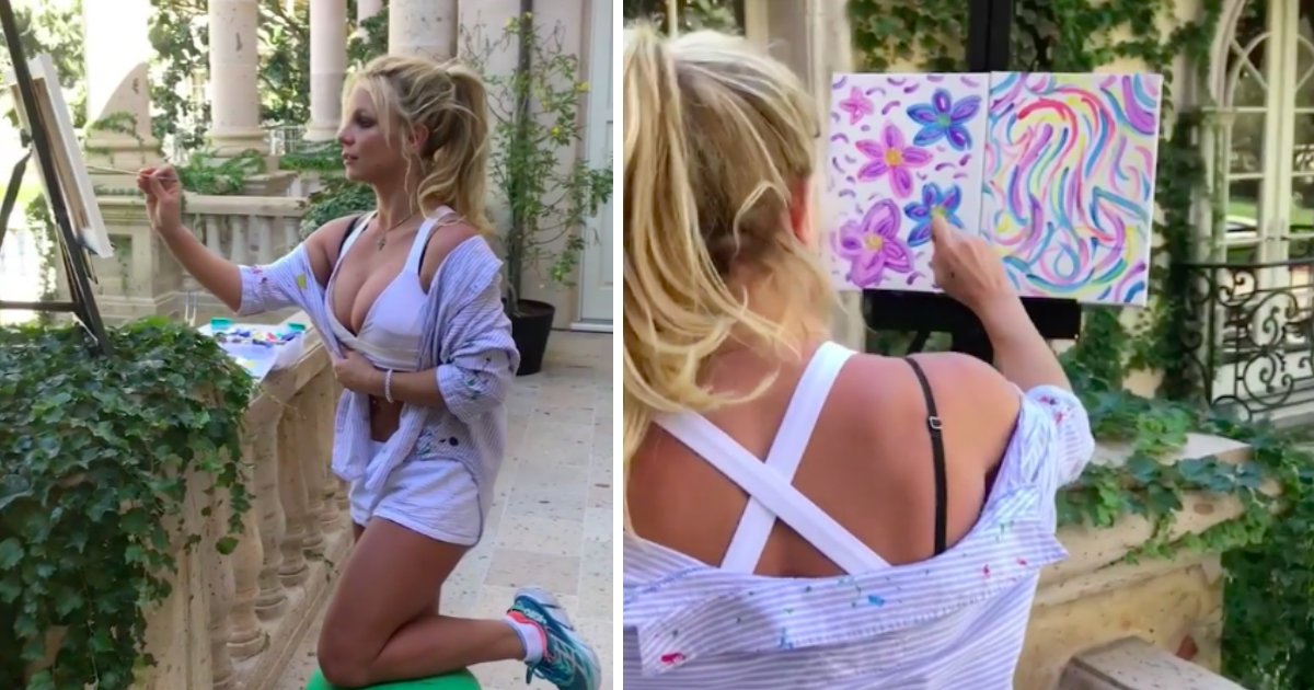 artefin.jpg?resize=412,275 - Britney Spears vende pintura por US$10.000 e doa o dinheiro às vítimas de Las Vegas