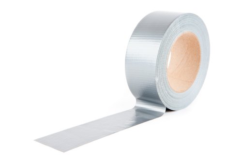 Roll of silver adhesive tape