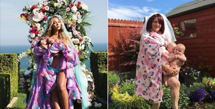 ecbaa1ecb298 57.png?resize=412,232 - An Irish Mother Hilariously Mimicking Beyonce's Baby Reveal Photo