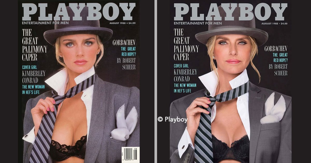 portada 50.jpg?resize=412,275 - 7 conejitas de Playboy recrean portadas de la revista 30 años después y todas se ven realmente hermosas