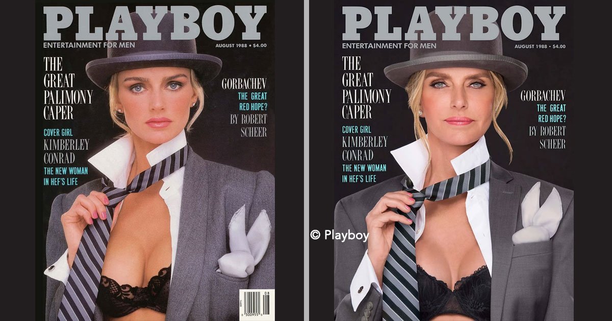 portada 50.jpg?resize=412,232 - 7 conejitas de Playboy recrean portadas de la revista 30 años después y todas se ven realmente hermosas