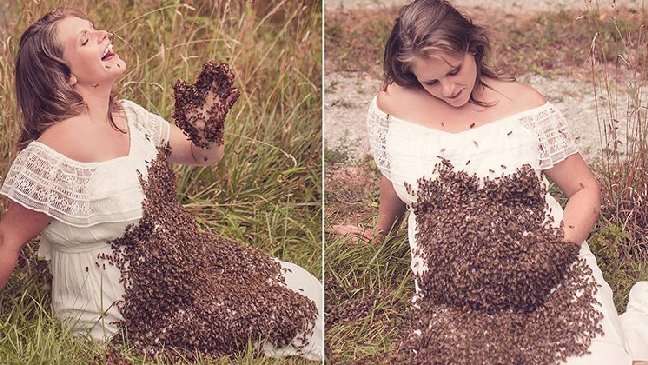 depositphotos 1.jpg?resize=412,232 - Enceinte, ses photos avec des abeilles cachent une histoire poignante.