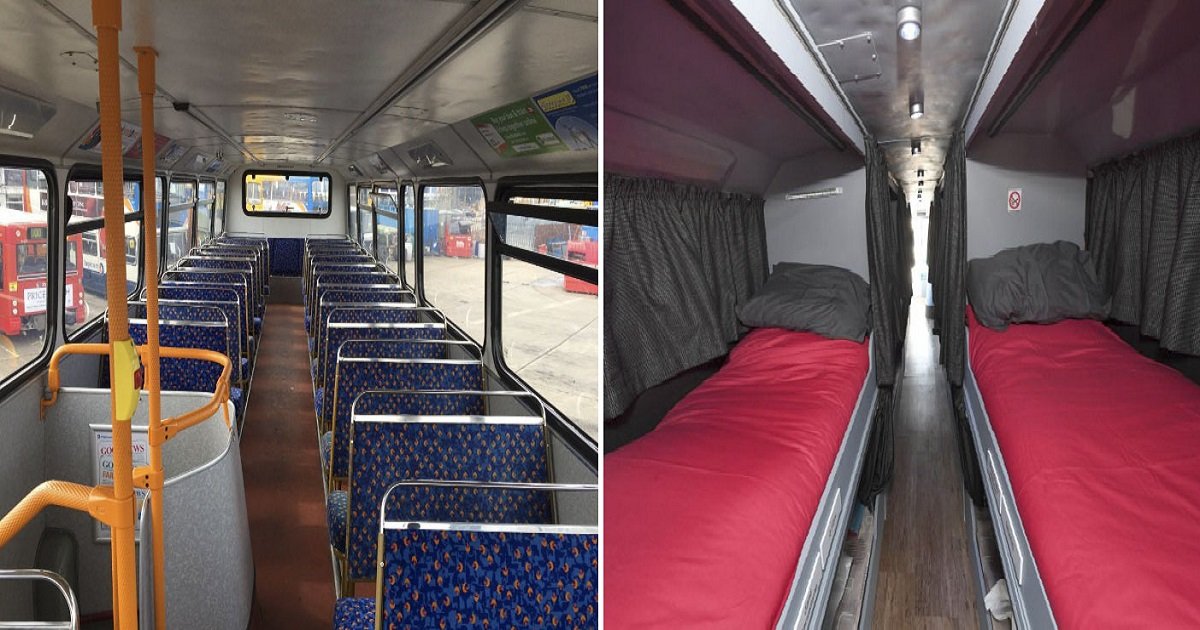 double decker bus homeless shelter 2 1.jpg?resize=1200,630 - Deux femmes convertissent un bus impériale en un abri pour les sans-abri